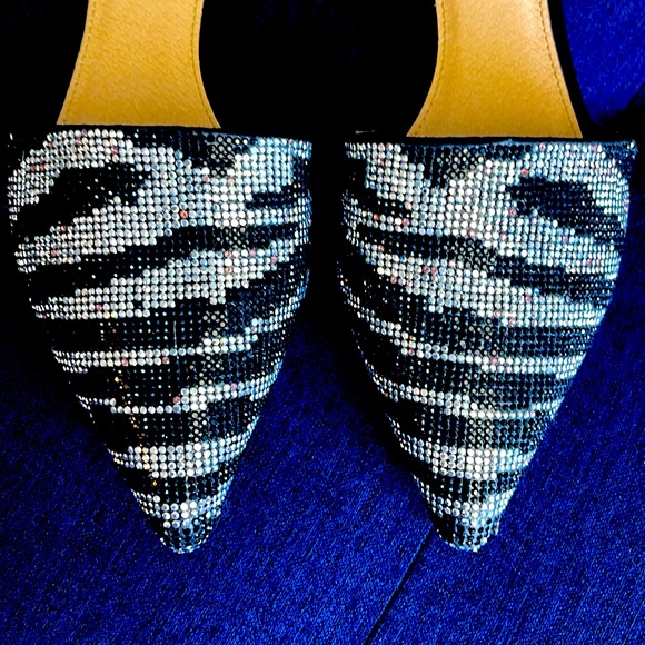 Olivia Ferguson sparkly mules, Size 8 Women. - Picture 2 of 5